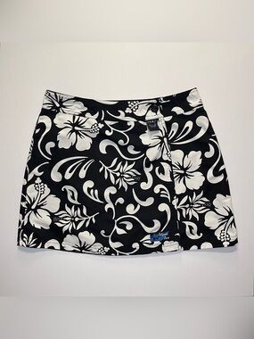 Vintage Y2K California Cover Floral Hawaiian Reversible Skirt Cover-Up Size 5/6
